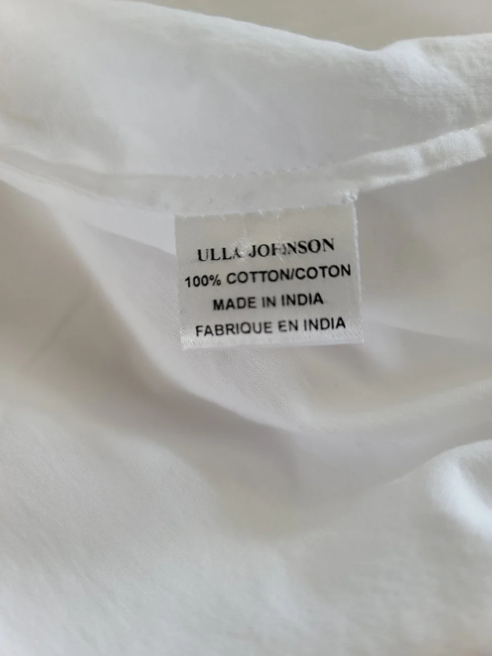 Ulla Johnson 100% Cotton White Lace Detail Shift Dress, Size 2 - Picture 3 of 6